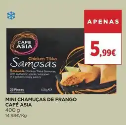 Supercor Mini chamuças de frango café asia promoção