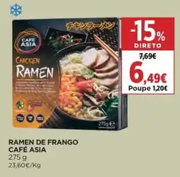 Supercor Ramen de frango café asia promoção