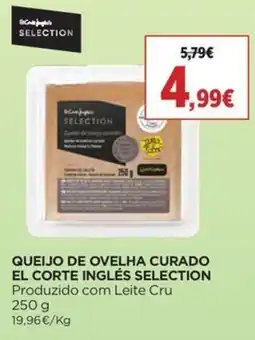 Supercor queijo de ovelha curado el corte inglés selection promoção
