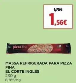 Supercor massa refrigerada para pizza fina el corte inglés promoção