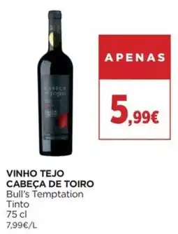 Supercor Vinho tejo cabeça de toiro bull's temptation promoção