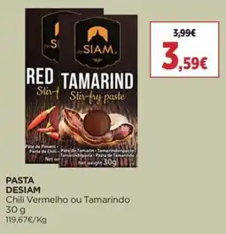 Supercor Pasta de siam chili vermelho ou tamarindo promoção