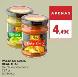 Supercor Pasta de caril real thai verde ou vermelho promoção