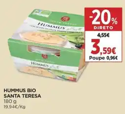Supercor Hummus bio santa teresa promoção