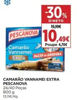 Supercor Camarão vannamei extra pescanova promoção