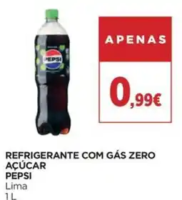 Supercor refrigerante com gás zero açúcar pepsi lima promoção
