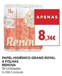 Supercor papel higiênico grand royal renova promoção