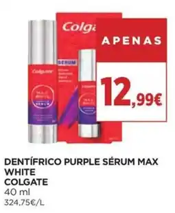 Supercor dentífrico purple sérum max white colgate promoção