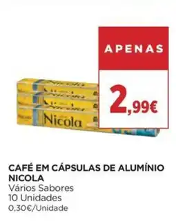 Supercor Café em cápsulas de alumínio nicola promoção