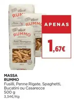 Supercor massa rummo promoção