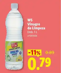 Lidl W5 Vinagre de Limpeza promoção