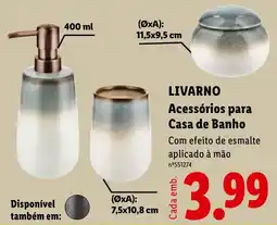 Lidl Livarno Acessórios para Casa de Banho promoção