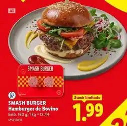 Lidl Hamburger de bovino promoção