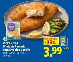 Lidl Ocean sea - filete de pescada com ovo tipo caseiro promoção