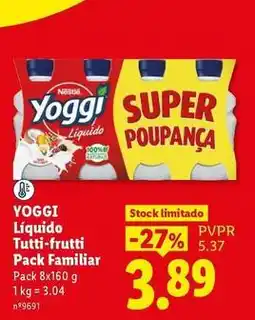 Lidl Yoggi - liquido tutti-frutti pack familiar promoção