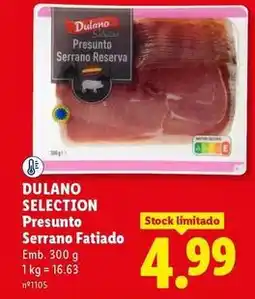 Lidl Dulano - presunto serrano fatiado promoção