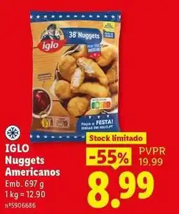 Lidl Iglo - nuggets americanos promoção