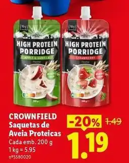 Lidl Apple - saquetas de aveia proteicas promoção