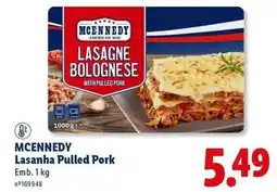 Lidl Mcennedy - lasanha pulled pork promoção