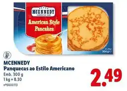 Lidl Mcennedy - panquecas ao estilo americano promoção
