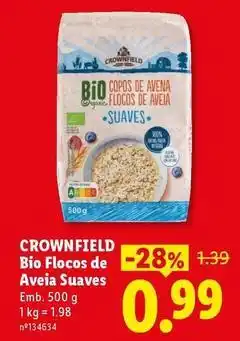 Lidl Bio - bio flocos de aveia suaves promoção