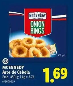 Lidl Mcennedy - aros de cebola promoção