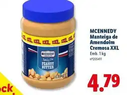 Lidl Mcennedy - manteiga de amendoim cremosa xxl promoção