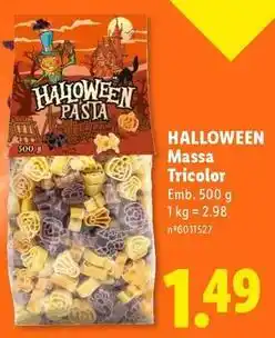 Lidl B! - maloween massa tricolor promoção