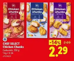 Lidl Chef select - chicken chunks promoção