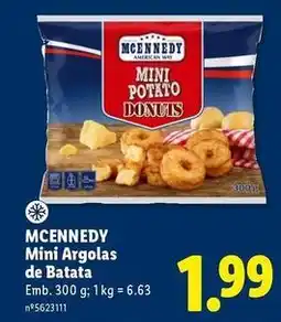 Lidl Mcennedy - mini argolas de batata promoção