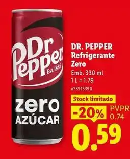 Lidl Refrigerante zero promoção