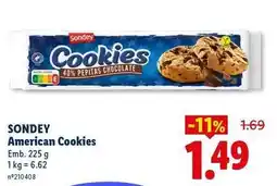 Lidl Sondey - american cookies promoção