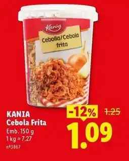 Lidl Cebola frita promoção