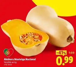 Lidl Nacional - abóbora manteiga promoção