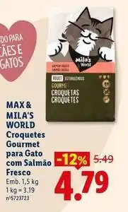 Lidl Gourmet - croquetes para gato com salmão promoção