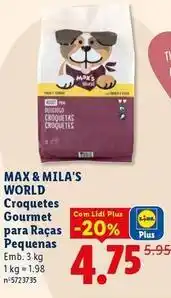 Lidl Max - croquetas gourmet para raças promoção
