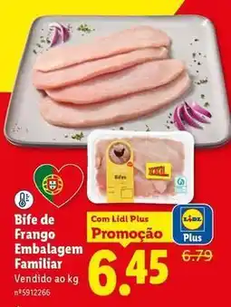 Lidl com - bife de frango embalagem familiar promoção