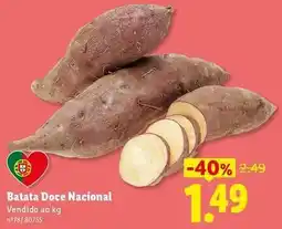 Lidl Nacional - batata doce promoção