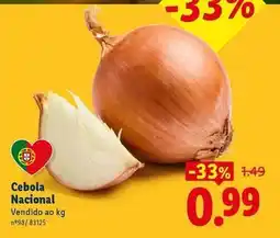 Lidl Nacional - cebola promoção