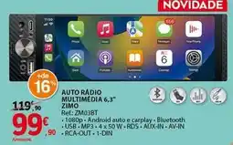 E.Leclerc Auto radio multimedia 6.3 promoção