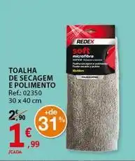 E.Leclerc Redex - toalha de secagem e polimento promoção