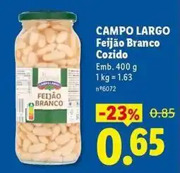 Lidl Campo largo feijão branco cozido promoção