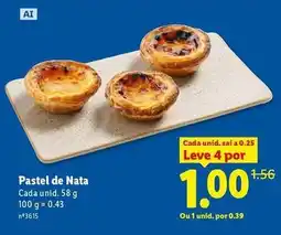 Lidl A+ - pastel de nata promoção