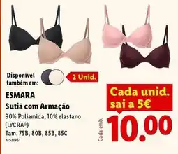 Lidl Esmara - sutiã com armação promoção
