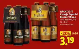 Lidl Cerveja especial blonde/brune promoção