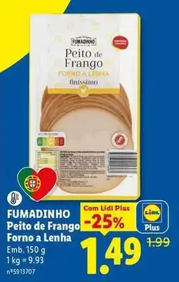 Lidl Fumadinho - peito de frango forno a lenha promoção