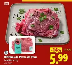 Lidl Biffinhos da perna de peru promoção