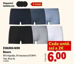 Lidl Esmara - boxers promoção