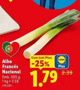 Lidl Nacional - alho frances promoção