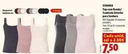 Lidl A+ - esmara top con renda/ camisola interior para sechoira promoção